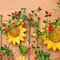Glitzhome® 4ft. Metal Sunflowers Garden Trellis